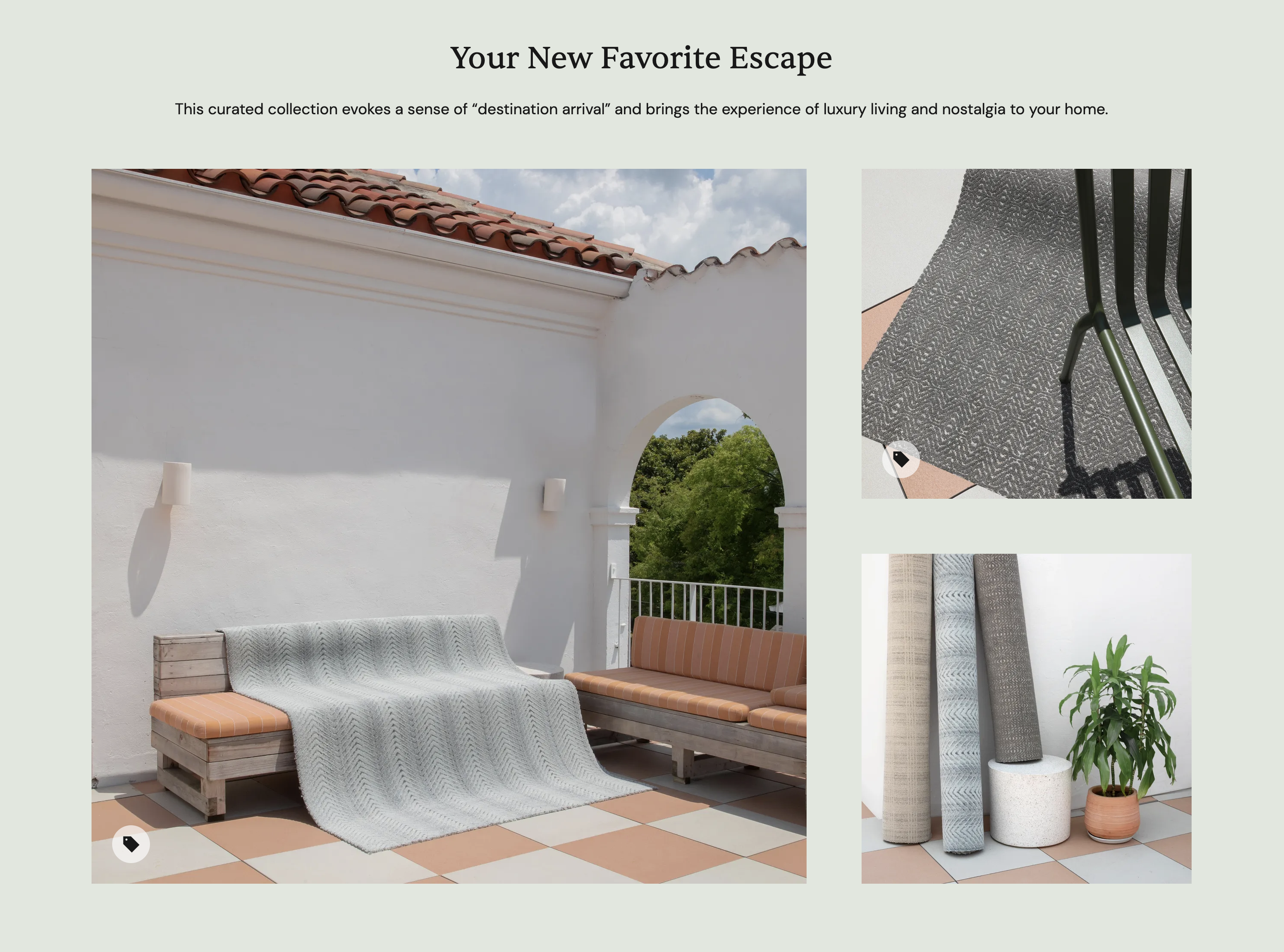 A new collection built within Kentico CMS using a unique 2-column 2/3 1/3 layout using Mist background color, widgets and fresh imagery.